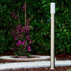 Hofstein Caserta Aussenstehleuchte Edelstahl, 1-flammig, Bewegungsmelder -Außenleuchten Verkaufe caserta aussenstehleuchte h306548 13