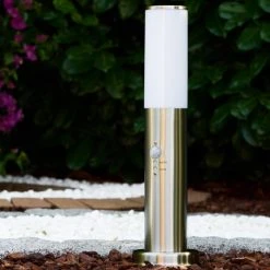 Hofstein Caserta Sockelleuchte Edelstahl, 1-flammig, Bewegungsmelder -Außenleuchten Verkaufe caserta sockelleuchte h300553 9