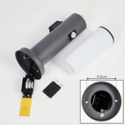 Hofstein Caserta Sockelleuchte Anthrazit, 1-flammig, Bewegungsmelder -Außenleuchten Verkaufe caserta sockelleuchte h3017883 4