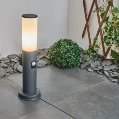 Hofstein Caserta Sockelleuchte Anthrazit, 1-flammig, Bewegungsmelder -Außenleuchten Verkaufe caserta sockelleuchte h3017883 9