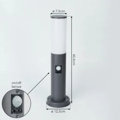 Hofstein Caserta Sockelleuchte Anthrazit, 1-flammig, Bewegungsmelder 15 Hofstein Caserta Sockelleuchte Anthrazit, 1-flammig, Bewegungsmelder -Außenleuchten Verkaufe caserta sockelleuchte h3017906 3