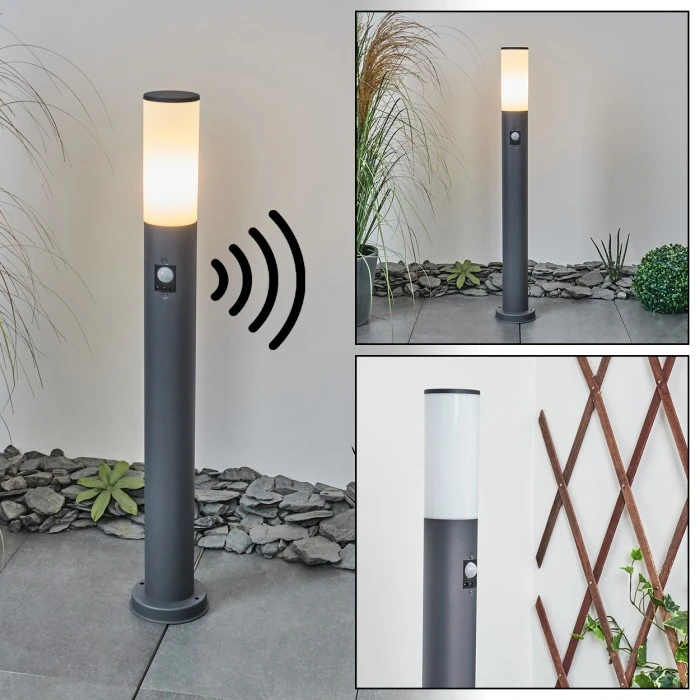 Hofstein Caserta Wegeleuchte Anthrazit, 1-flammig, Bewegungsmelder 1 Hofstein Caserta Wegeleuchte Anthrazit, 1-flammig, Bewegungsmelder