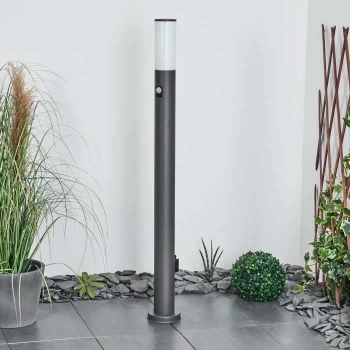 Hofstein Caserta Wegeleuchte Anthrazit, 1-flammig, Bewegungsmelder 11 Hofstein Caserta Wegeleuchte Anthrazit, 1-flammig, Bewegungsmelder – Bild 11