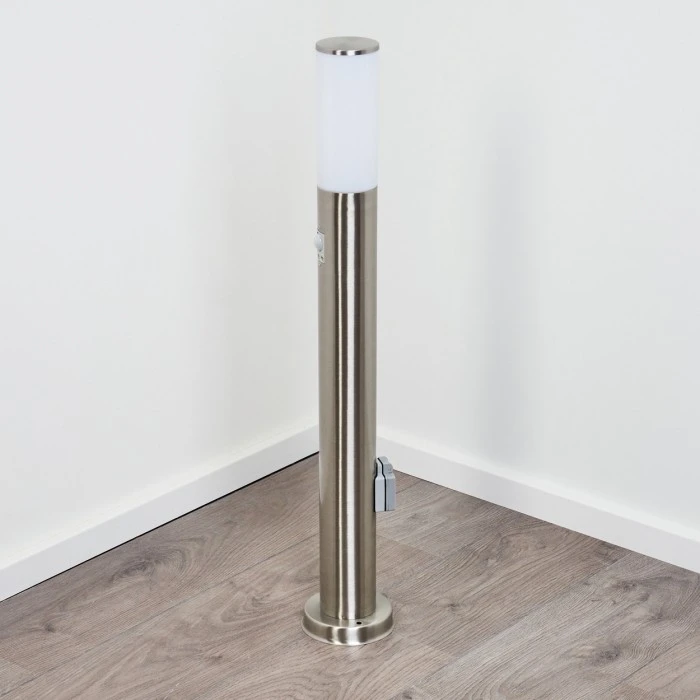 Hofstein Caserta Wegeleuchte Nickel-Matt, 1-flammig, Bewegungsmelder 8 Hofstein Caserta Wegeleuchte Nickel-Matt, 1-flammig, Bewegungsmelder – Bild 8