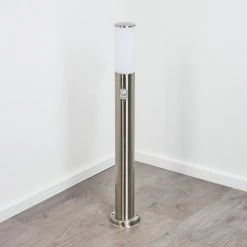 Hofstein Caserta Wegeleuchte Nickel-Matt, Wei&szlig;, 1-flammig, Bewegungsmelder -Außenleuchten Verkaufe caserta wegeleuchte h3018446 11