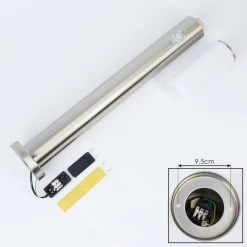 Hofstein Caserta Wegeleuchte Nickel-Matt, Wei&szlig;, 1-flammig, Bewegungsmelder -Außenleuchten Verkaufe caserta wegeleuchte h3018446 3