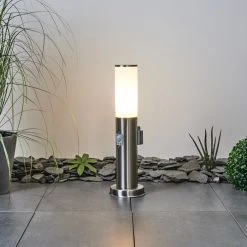 Hofstein Caserta Wegeleuchte Nickel-Matt, 1-flammig, Bewegungsmelder -Außenleuchten Verkaufe caserta wegeleuchte h3536483 7