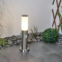 Hofstein Caserta Wegeleuchte Nickel-Matt, 1-flammig, Bewegungsmelder -Außenleuchten Verkaufe caserta wegeleuchte h3536483 9