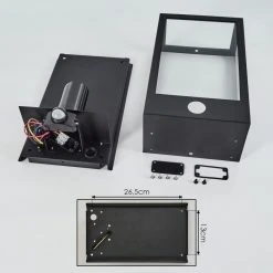 Hofstein Caudry Au&szlig;enwandleuchte Schwarz, 1-flammig, Bewegungsmelder -Außenleuchten Verkaufe caudry aussenwandleuchte h3454527 4