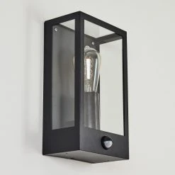 Hofstein Caudry Au&szlig;enwandleuchte Schwarz, 1-flammig, Bewegungsmelder -Außenleuchten Verkaufe caudry aussenwandleuchte h3454527 7