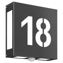 CMD AQUA LEGENDO Au&szlig;enwandleuchte Anthrazit, 2-flammig, Bewegungsmelder