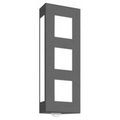 CMD Aqua Trilo Au&szlig;enwandleuchte Anthrazit, 2-flammig, Bewegungsmelder