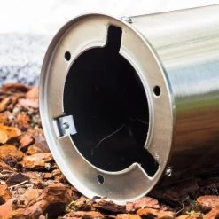 Hofstein Dakar Au&szlig;ensockelleuchte Edelstahl, 1-flammig, Bewegungsmelder -Außenleuchten Verkaufe dakar aussensockelleuchte h365 4