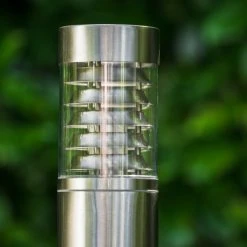 Hofstein Dakar Aussenstehleuchte Edelstahl, 1-flammig, Bewegungsmelder -Außenleuchten Verkaufe dakar aussenstehleuchte h120 11