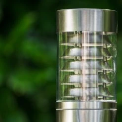 Hofstein Dakar Aussenstehleuchte Edelstahl, 1-flammig, Bewegungsmelder -Außenleuchten Verkaufe dakar aussenstehleuchte h120 2