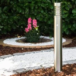 Hofstein Dakar Aussenstehleuchte Edelstahl, 1-flammig, Bewegungsmelder -Außenleuchten Verkaufe dakar aussenstehleuchte h120 6