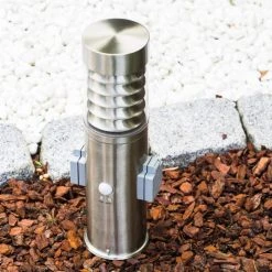 Hofstein Dakar Sockelleuchte Edelstahl, 1-flammig, Bewegungsmelder -Außenleuchten Verkaufe dakar sockelleuchte h168012 10