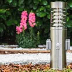 Hofstein Dakar Sockelleuchte Edelstahl, 1-flammig, Bewegungsmelder -Außenleuchten Verkaufe dakar sockelleuchte h168012 9