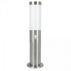 Eglo Leuchten Eglo HELSINKI Aussenstehleuchte Edelstahl, 1-flammig, Bewegungsmelder