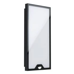 Eglo Leuchten CASAZZA Au&szlig;enwandleuchte LED Schwarz, 1-flammig, Bewegungsmelder