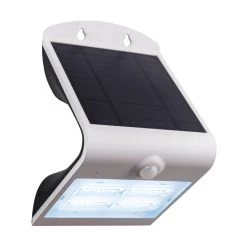 Eglo Leuchten LAMOZZO Solar-Au&szlig;enwandleuchte LED Wei&szlig;, 1-flammig, Bewegungsmelder