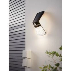 Eglo Leuchten LAMOZZO Solar-Au&szlig;enwandleuchte LED Wei&szlig;, 1-flammig, Bewegungsmelder -Außenleuchten Verkaufe eglo leuchten lamozzo solar aussenwandleuchte 98757 2