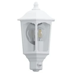 Eglo Leuchten Eglo MANERBIO Au&szlig;enwandleuchte Wei&szlig;, 1-flammig, Bewegungsmelder