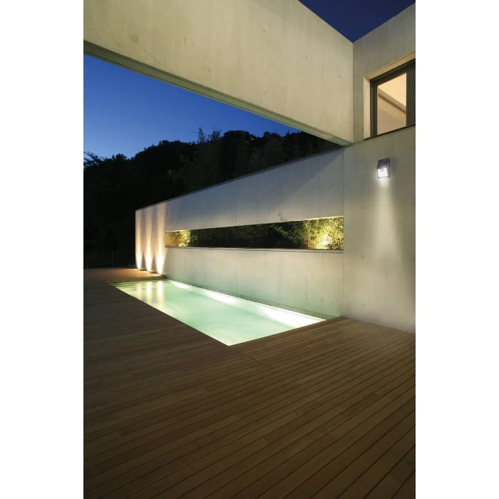 Eglo Leuchten Eglo REFLECT Solar-Wandleuchte LED Schwarz, 4-flammig, Bewegungsmelder 1 Eglo Leuchten Eglo REFLECT Solar-Wandleuchte LED Schwarz, 4-flammig, Bewegungsmelder