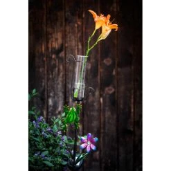 Eglo Leuchten Eglo WIESE Solarleuchte LED Braun, 1-flammig, Bewegungsmelder