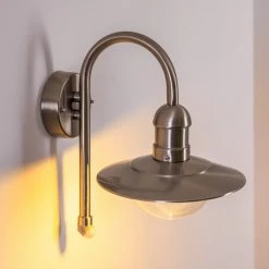 Hofstein Elima Au&szlig;enwandleuchte Edelstahl, 1-flammig, Bewegungsmelder -Außenleuchten Verkaufe elima aussenwandleuchte h168043 10