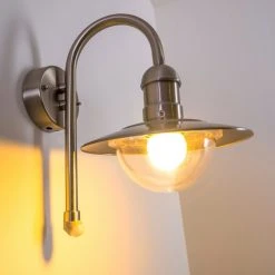 Hofstein Elima Au&szlig;enwandleuchte Edelstahl, 1-flammig, Bewegungsmelder -Außenleuchten Verkaufe elima aussenwandleuchte h168043 11