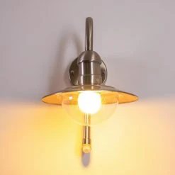 Hofstein Elima Au&szlig;enwandleuchte Edelstahl, 1-flammig, Bewegungsmelder -Außenleuchten Verkaufe elima aussenwandleuchte h168043 3