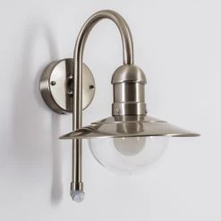 Hofstein Elima Au&szlig;enwandleuchte Edelstahl, 1-flammig, Bewegungsmelder -Außenleuchten Verkaufe elima aussenwandleuchte h168043 6