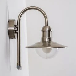 Hofstein Elima Au&szlig;enwandleuchte Edelstahl, 1-flammig, Bewegungsmelder -Außenleuchten Verkaufe elima aussenwandleuchte h168043 7