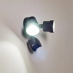 Hofstein Emmerlev Au&szlig;enwandleuchte LED Schwarz, 2-flammig, Bewegungsmelder -Außenleuchten Verkaufe emmerlev aussenwandleuchte h3304075 do1 11