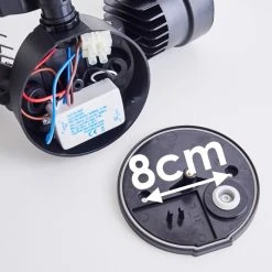 Hofstein Emmerlev Au&szlig;enwandleuchte LED Schwarz, 2-flammig, Bewegungsmelder -Außenleuchten Verkaufe emmerlev aussenwandleuchte h3304075 do1 19