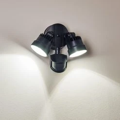 Hofstein Emmerlev Au&szlig;enwandleuchte LED Schwarz, 2-flammig, Bewegungsmelder -Außenleuchten Verkaufe emmerlev aussenwandleuchte h3304075 do1 6