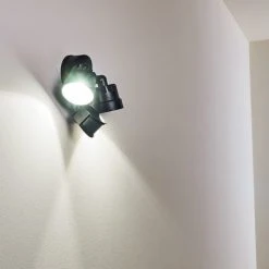 Hofstein Emmerlev Au&szlig;enwandleuchte LED Schwarz, 2-flammig, Bewegungsmelder -Außenleuchten Verkaufe emmerlev aussenwandleuchte h3304075 do1 9