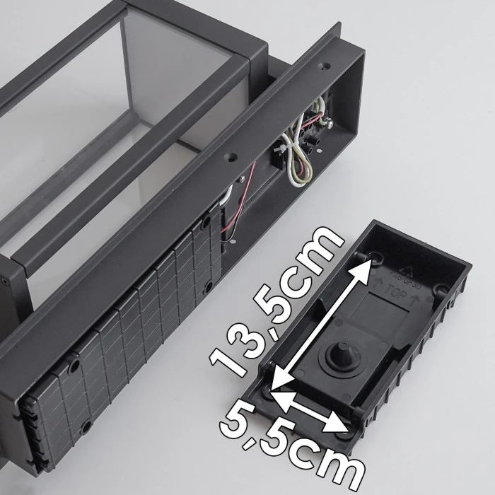 Hofstein Faroer Außenwandleuchte LED Anthrazit, 1-flammig, Bewegungsmelder 4 Hofstein Faroer Außenwandleuchte LED Anthrazit, 1-flammig, Bewegungsmelder – Bild 4