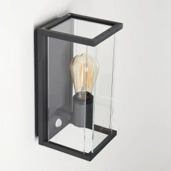 Hofstein Faroer Au&szlig;enwandleuchte Schwarz, 1-flammig, Bewegungsmelder -Außenleuchten Verkaufe faroer aussenwandleuchte h3353479 13