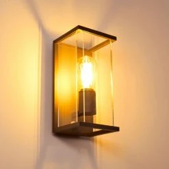 Hofstein Faroer Au&szlig;enwandleuchte Schwarz, 1-flammig, Bewegungsmelder -Außenleuchten Verkaufe faroer aussenwandleuchte h3353479 8