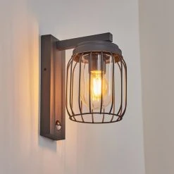 Hofstein Foothills Au&szlig;enwandleuchte Anthrazit, 1-flammig, Bewegungsmelder -Außenleuchten Verkaufe foothills aussenwandleuchte h3566602 9