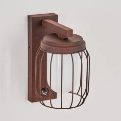 Hofstein Foothills Au&szlig;enwandleuchte Rostfarben, 1-flammig, Bewegungsmelder -Außenleuchten Verkaufe foothills aussenwandleuchte h3588833 10