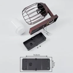 Hofstein Foothills Au&szlig;enwandleuchte Rostfarben, 1-flammig, Bewegungsmelder -Außenleuchten Verkaufe foothills aussenwandleuchte h3588833 4