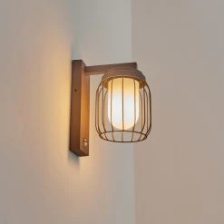 Hofstein Foothills Au&szlig;enwandleuchte Rostfarben, 1-flammig, Bewegungsmelder -Außenleuchten Verkaufe foothills aussenwandleuchte h3588833 8