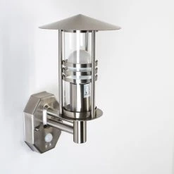 Hofstein Forli Wandleuchte Edelstahl, 1-flammig, Bewegungsmelder -Außenleuchten Verkaufe forli wandleuchte h165493 2