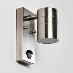 Hofstein Froslev Au&szlig;enwandleuchte LED Chrom, 1-flammig, Bewegungsmelder -Außenleuchten Verkaufe froslev aussenwandleuchte h3339046 do1 12