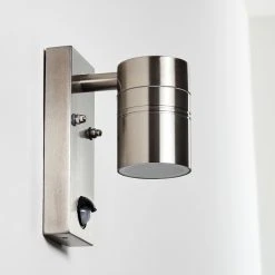 Hofstein Froslev Au&szlig;enwandleuchte LED Chrom, 1-flammig, Bewegungsmelder -Außenleuchten Verkaufe froslev aussenwandleuchte h3339046 do1 15