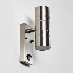 Hofstein Froslev Wandleuchte LED Chrom, 2-flammig, Bewegungsmelder -Außenleuchten Verkaufe froslev wandleuchte h3339602 do1 4