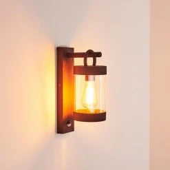 Hofstein Fulham Au&szlig;enwandleuchte Rostfarben, Braun, 1-flammig, Bewegungsmelder -Außenleuchten Verkaufe fulham aussenwandleuchte h3415030 10